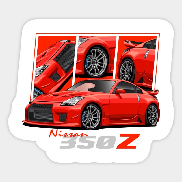 Nissan 350Z, JDM Car Sticker by T-JD